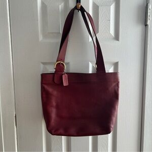 Vintage Coach 4140 - Soho Lafayette Red Leather Tote Bag